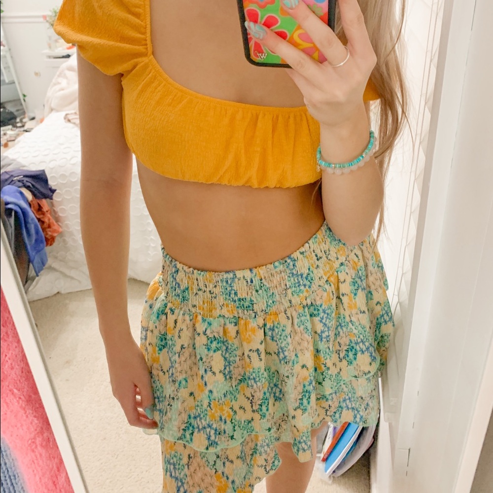 Floral Tiered Skirt
